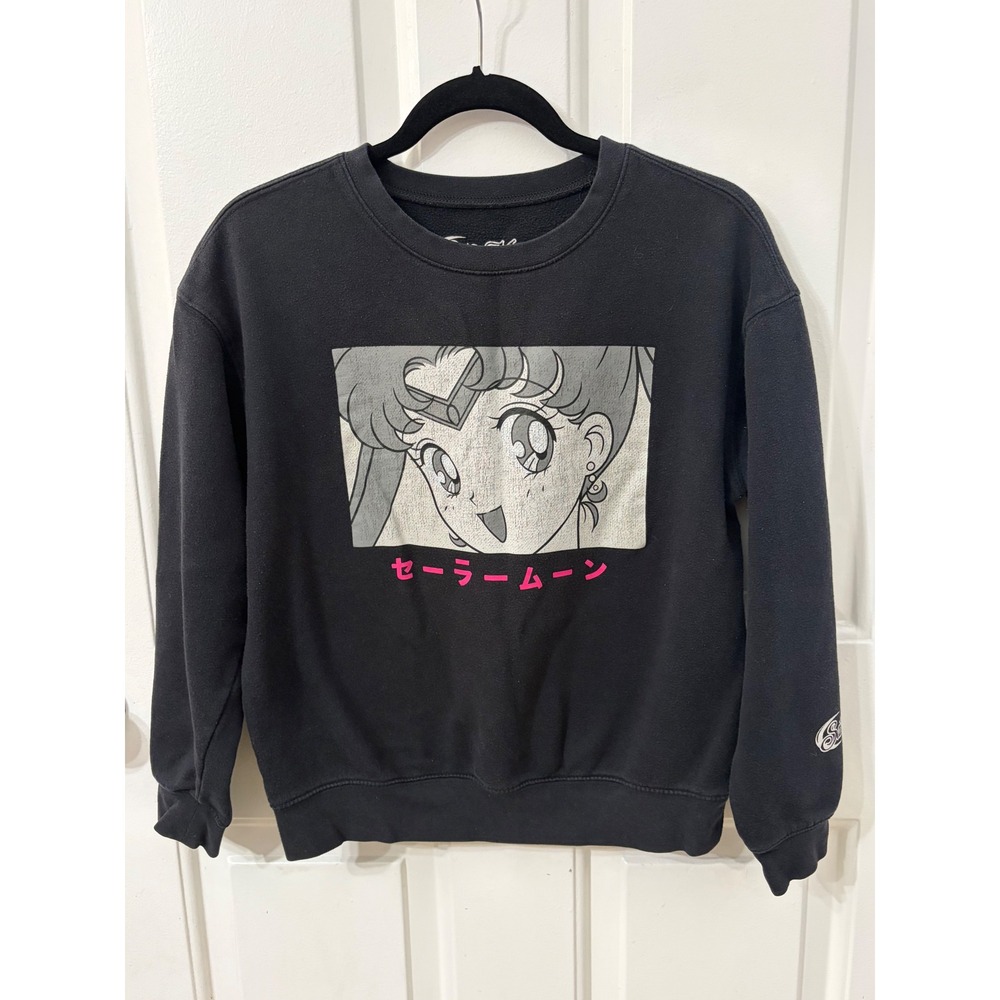 Sailor Moon | Graphic Anime Crewneck Sweatshirt | Size S || Black|